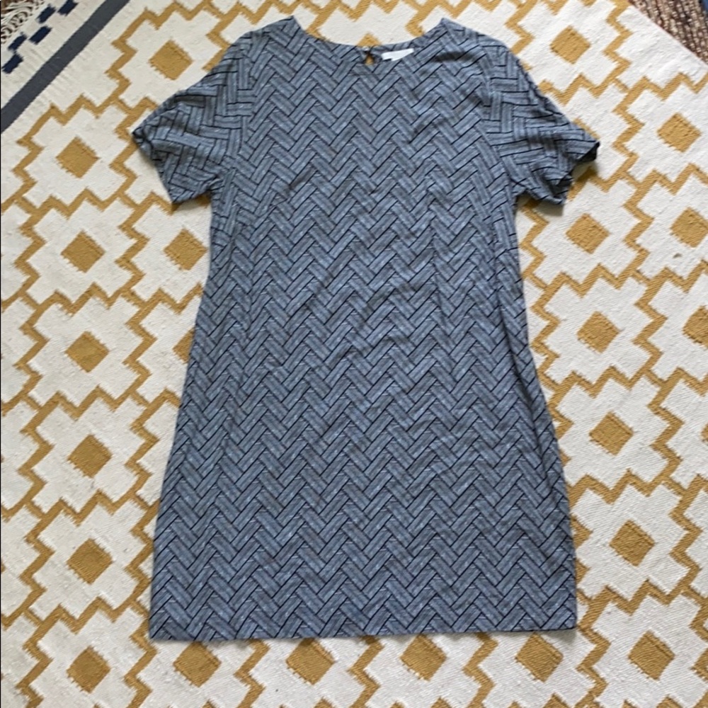 Black white t-shirt dress
